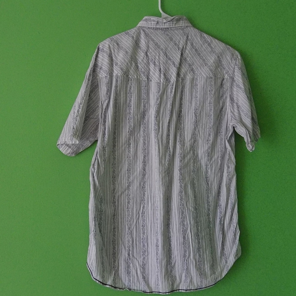 Blue Sol Men's Large Button down Shortsleeve Shirt - Picture 5 of 7